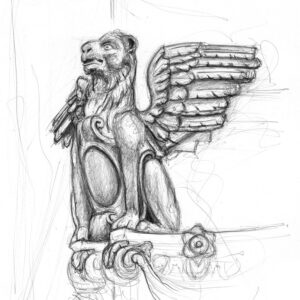 Winged Lion Giclée Print